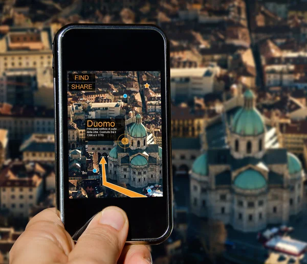 agumented gerçeklik ile cep telefonu