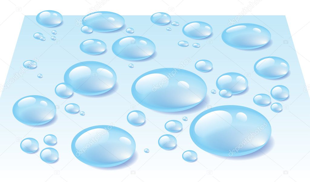 Vector water drops texture