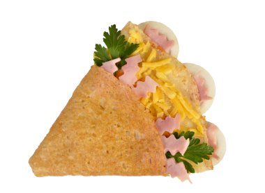 jambon ve peynirli gözleme