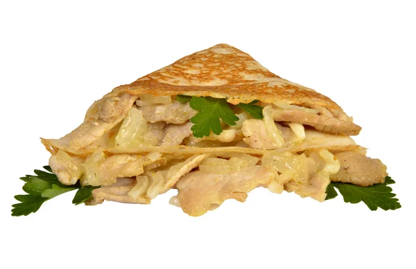 et ve soğan ile gözleme