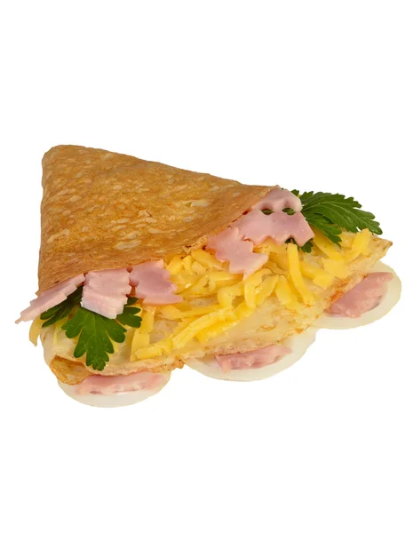 jambon ve peynirli gözleme