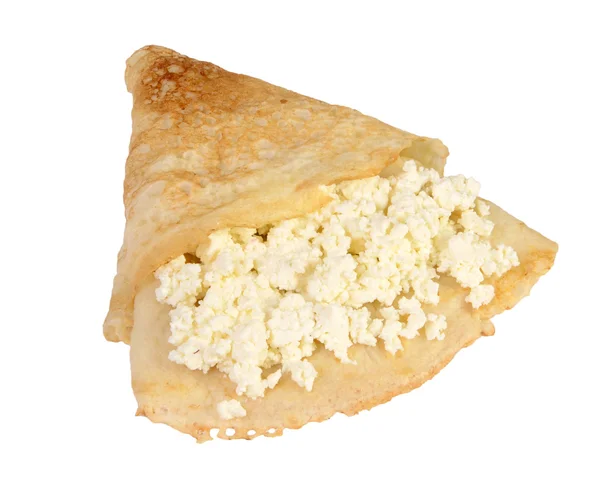 Pancake with cottage cheese — Stock Photo, Image