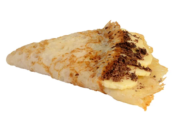 Crêpe à la banane et chocolat — Photo