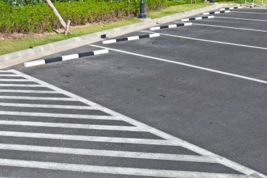 Empty parking lot area