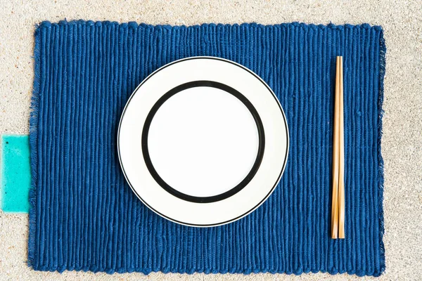 General dinner and lunch set with chop stick — Stock Photo, Image