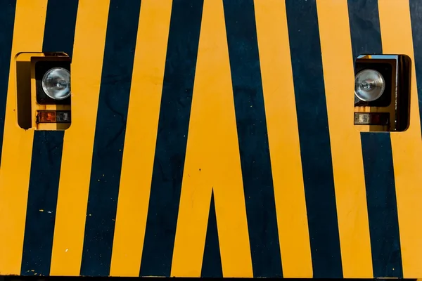 Black and yellow warning pattern — Stock Photo, Image