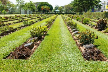 Dünya Savaşı soilder mezarlığı Tayland'da zemin