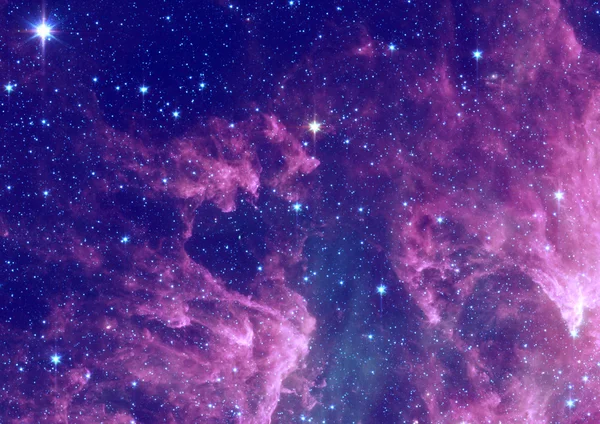 Campo estelar no espaço e uma nebulosa Imagens De Bancos De Imagens