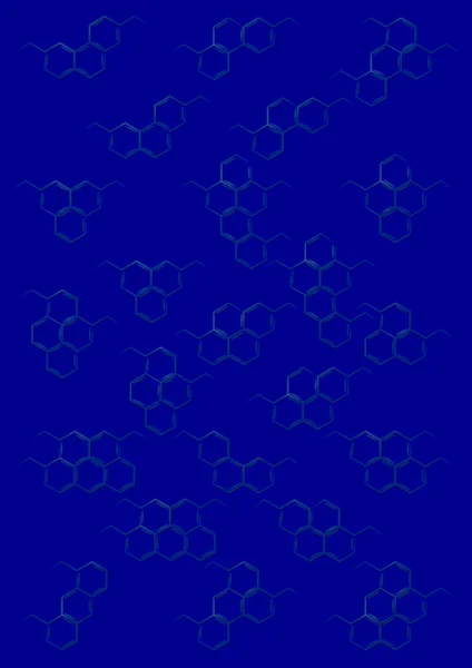 Background with structural chemical formulas — Stock Photo, Image