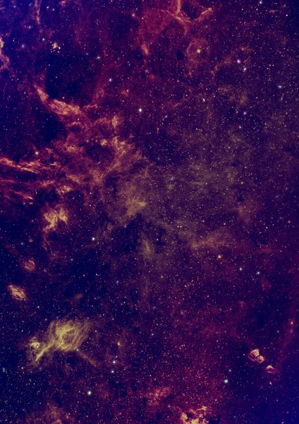 Sternenfeld im All und ein Nebel — Stockfoto