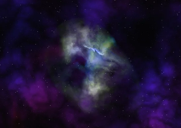 Uzay yıldız ve Bulutsusu — Stok fotoğraf