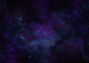 Sonsuz bir yıldız alanının küçük bir parçası