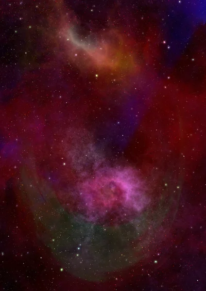 Uzay yıldız ve Bulutsusu — Stok fotoğraf
