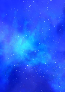 Sonsuz bir yıldız alanının küçük bir parçası