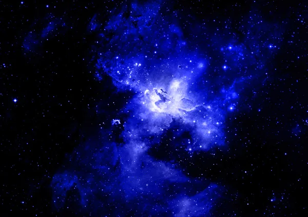 Campo stellare nello spazio e nebulose — Foto Stock