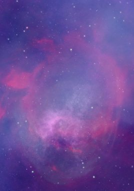 Sonsuz bir yıldız alanının küçük bir parçası