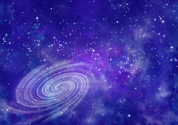 遠くの渦巻銀河 — ストック写真