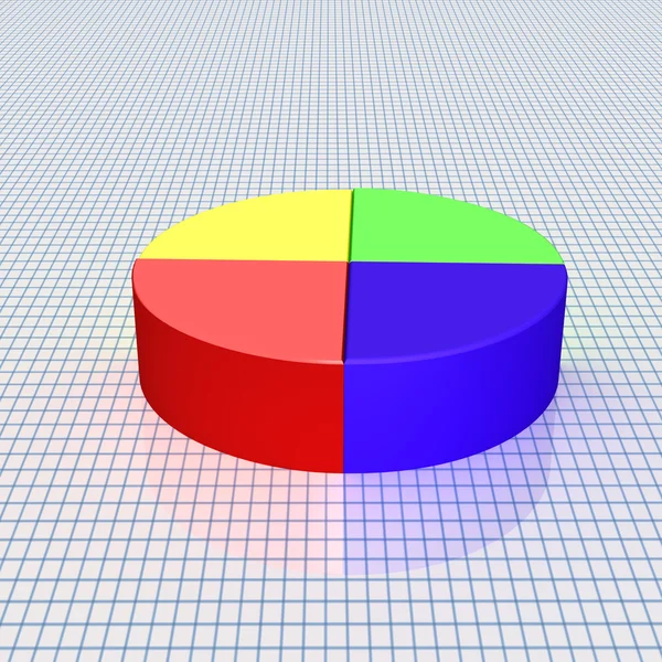 Color volume circular chart — Zdjęcie stockowe