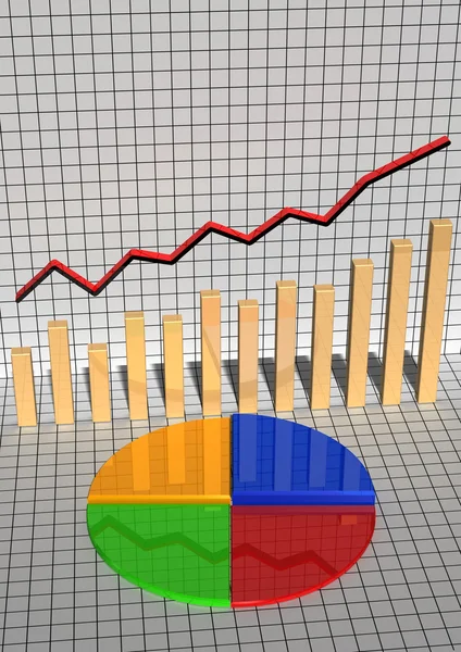 Az ütemezés, a hisztogram mutatja emelő — Stock Fotó