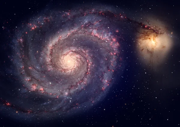 Far away spiral galaxy — Stock Photo, Image