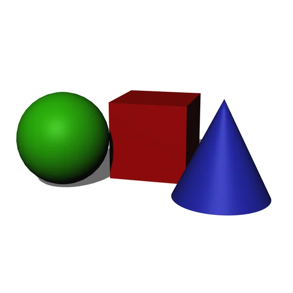 Renkli geometrik şekiller — Stok fotoğraf