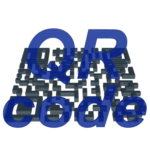 QR kod koncept — Stockfoto