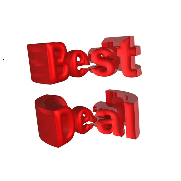 Driedimensionale inscriptie beste deal — Stockfoto