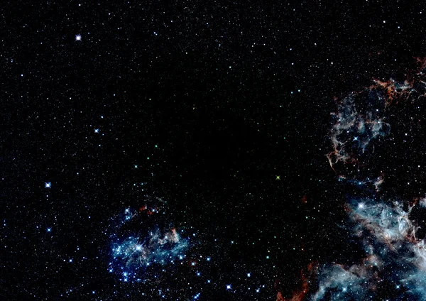 Stjärnfält i rymden och nebulosor — Stockfoto