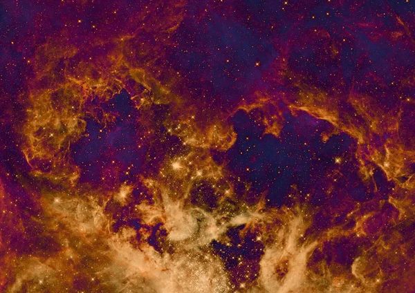 Campo stellare nello spazio e nebulose — Foto Stock