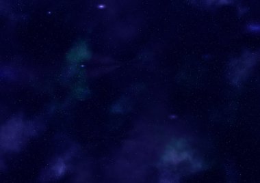 Sonsuz bir yıldız alanının küçük bir parçası