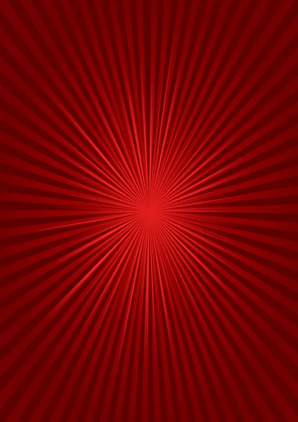 Abstrakt röd bakgrund med sunburst — Stockfoto