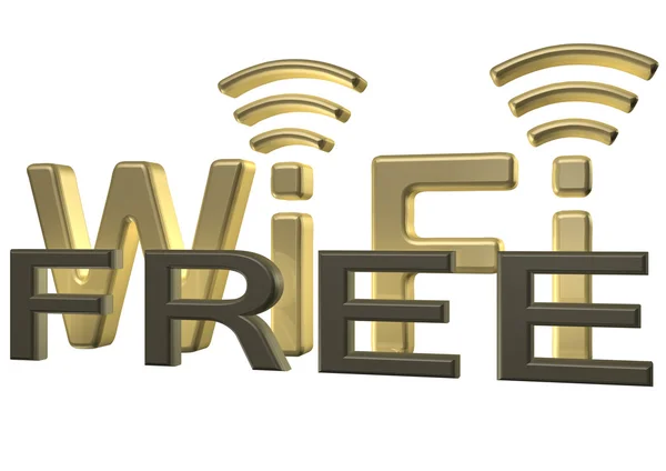 Sign of a free wireless communication — Stock Photo, Image