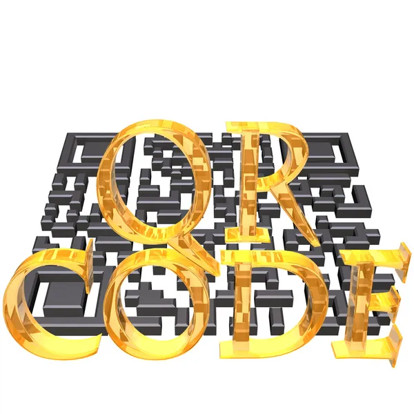 Conceito de código qr — Fotografia de Stock