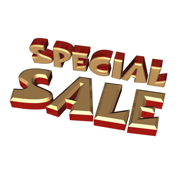 Speciální prodej trojrozměrný nápis — Stock fotografie