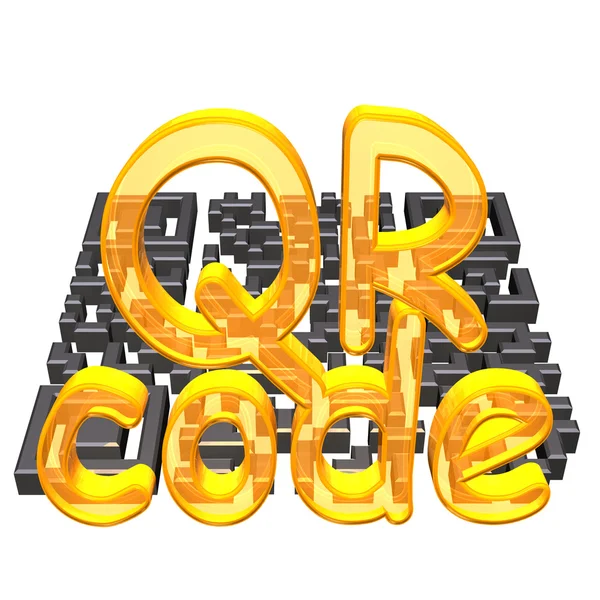 Concetto del codice QR — Foto Stock