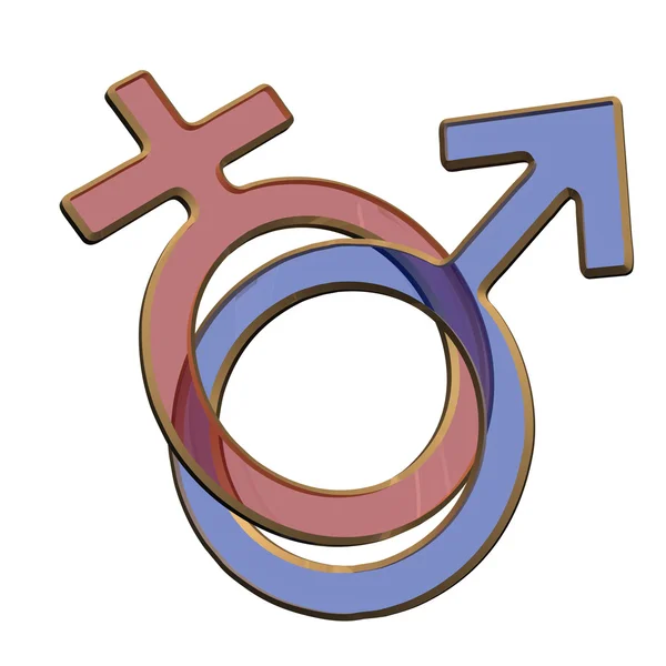 Male and female signs — Stock Photo, Image