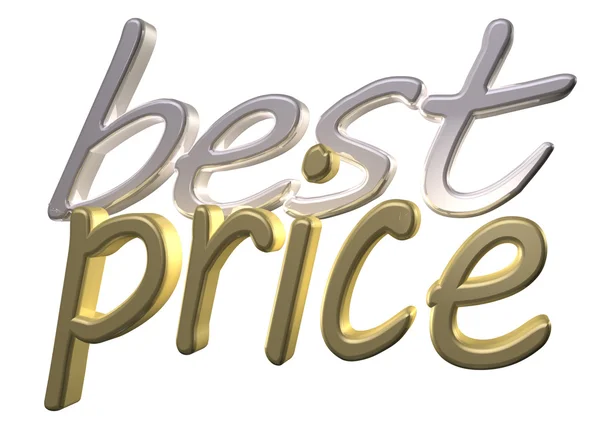 Three-dimensional inscription Best price — Stock Photo, Image