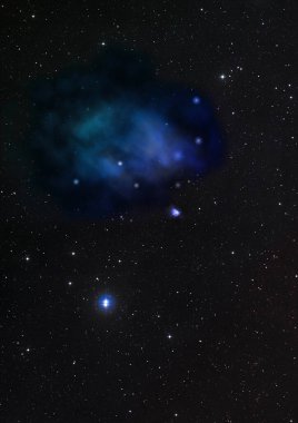 Evrendeki sonsuz uzay alanının küçük bir parçası. Bu görüntünün elementleri NASA tarafından desteklenmektedir .