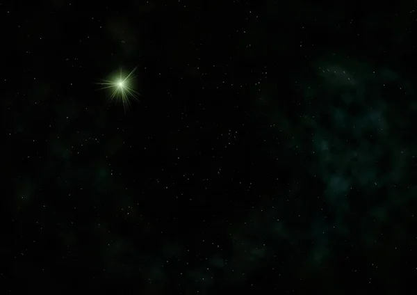 これまでのところ 宇宙空間に対して星雲や星のフィールド輝いている Nasaが提供するこの画像の要素 — ストック写真