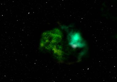 Sonsuz bir yıldız alanının küçük bir parçası