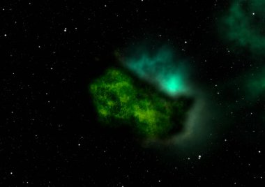 Sonsuz bir yıldız alanının küçük bir parçası