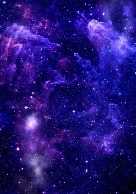 Sonsuz bir yıldız alanının küçük bir parçası