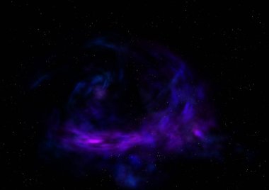 Uzayda bir yıldız alanı bir nebula ve gaz yoğunluğu. Bu görüntünün elementleri NASA tarafından desteklenmektedir .