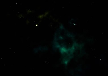 Sonsuz bir yıldız alanının küçük bir parçası