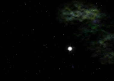 Uzayda bir yıldız alanı bir nebula ve gaz yoğunluğu. Bu görüntünün elementleri NASA tarafından desteklenmektedir .