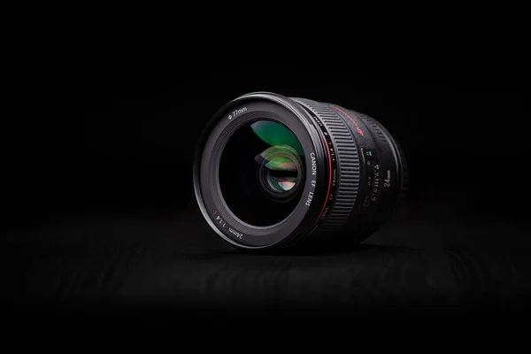 Canon Usm Photography Photo Lens Ecstatic Photo Camera Lens Dark — Stock Photo, Image