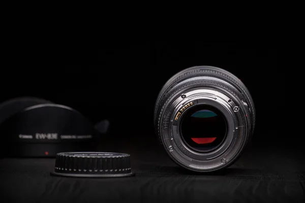 Canon Usm Photography Photo Lens Ecstatic Photo Camera Lens Dark — Stock Photo, Image