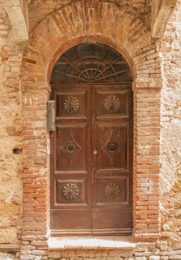 eski kapı, Toskana, İtalya