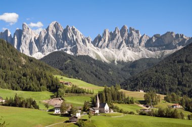 Odles,valley of Funes,south tyrol,Italy. clipart