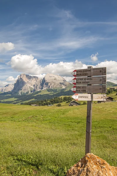 Seiser alm, Sydtyrolen, Italien — Stockfoto